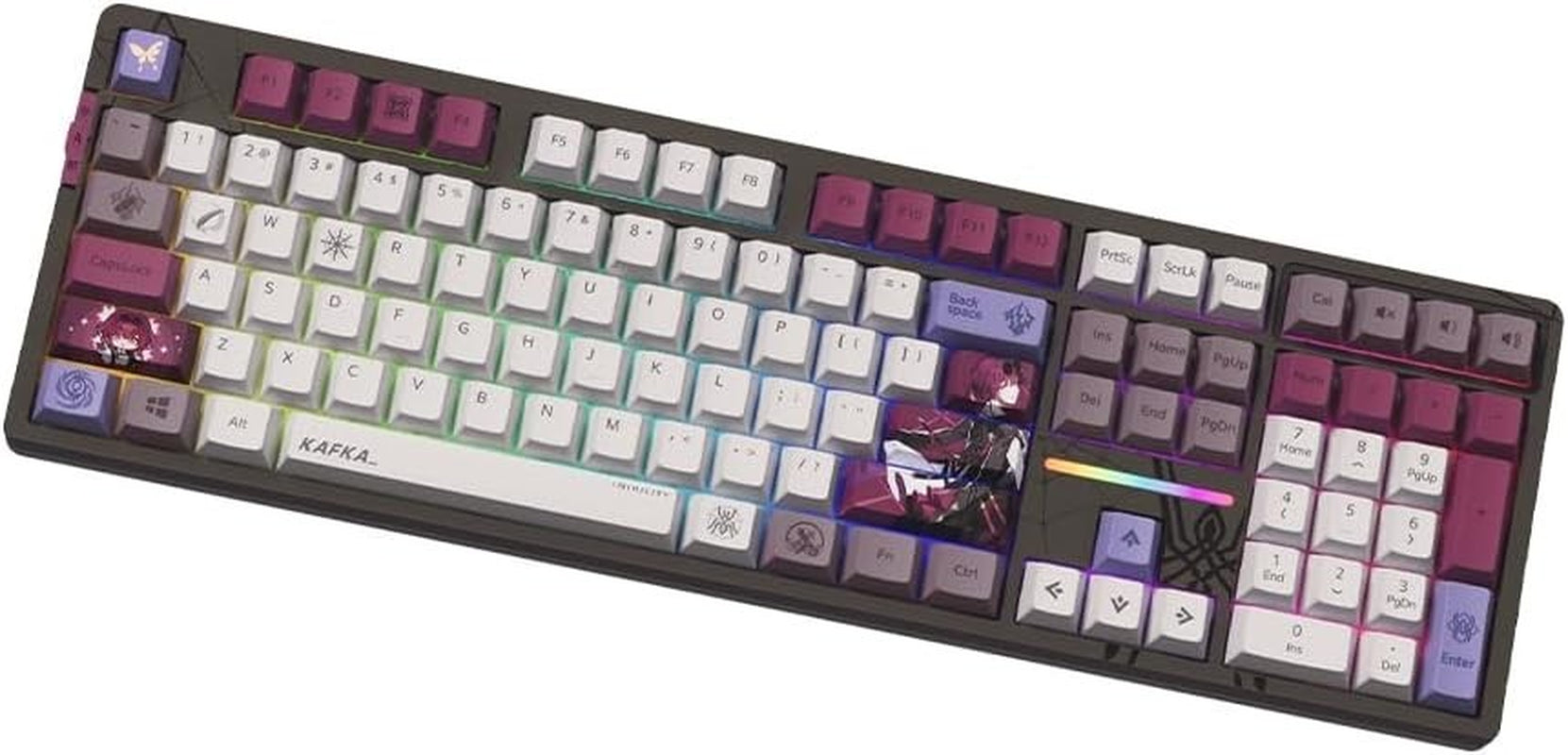 Honkai: Star Rail Acheron Backlight Mechanical Keyboard (87 Keys) -...