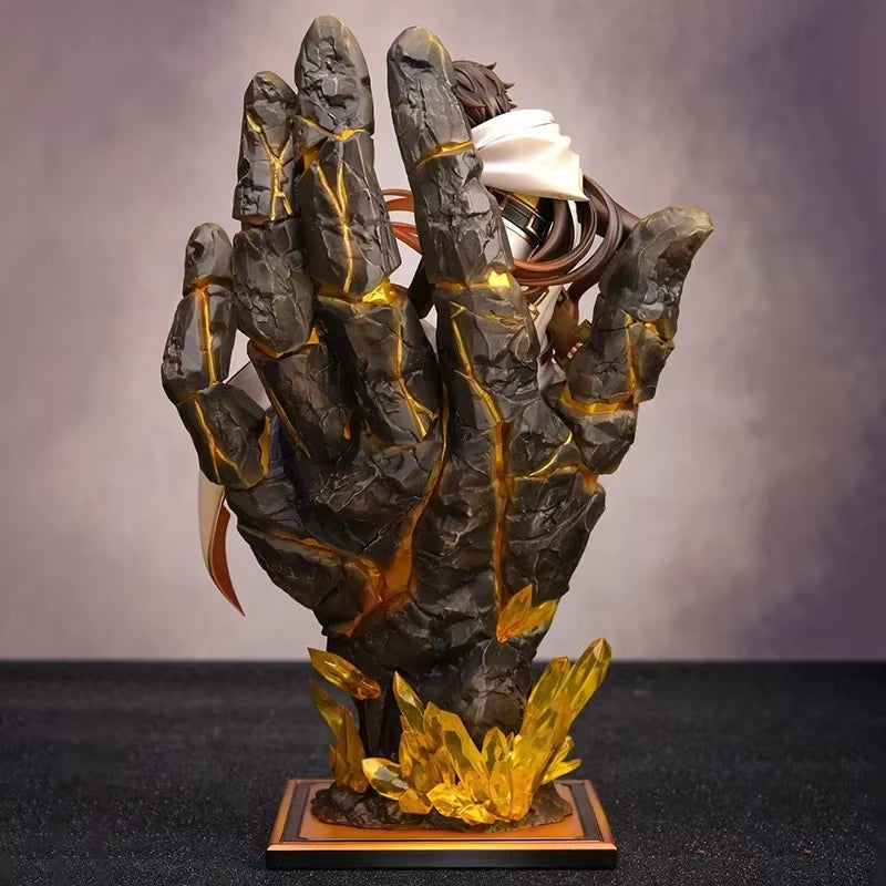 Genshin Impact Figure Zhongli 26Cm PVC Model Collection Simulation Statue Game Action Figurine Doll Holiday Gift for Children