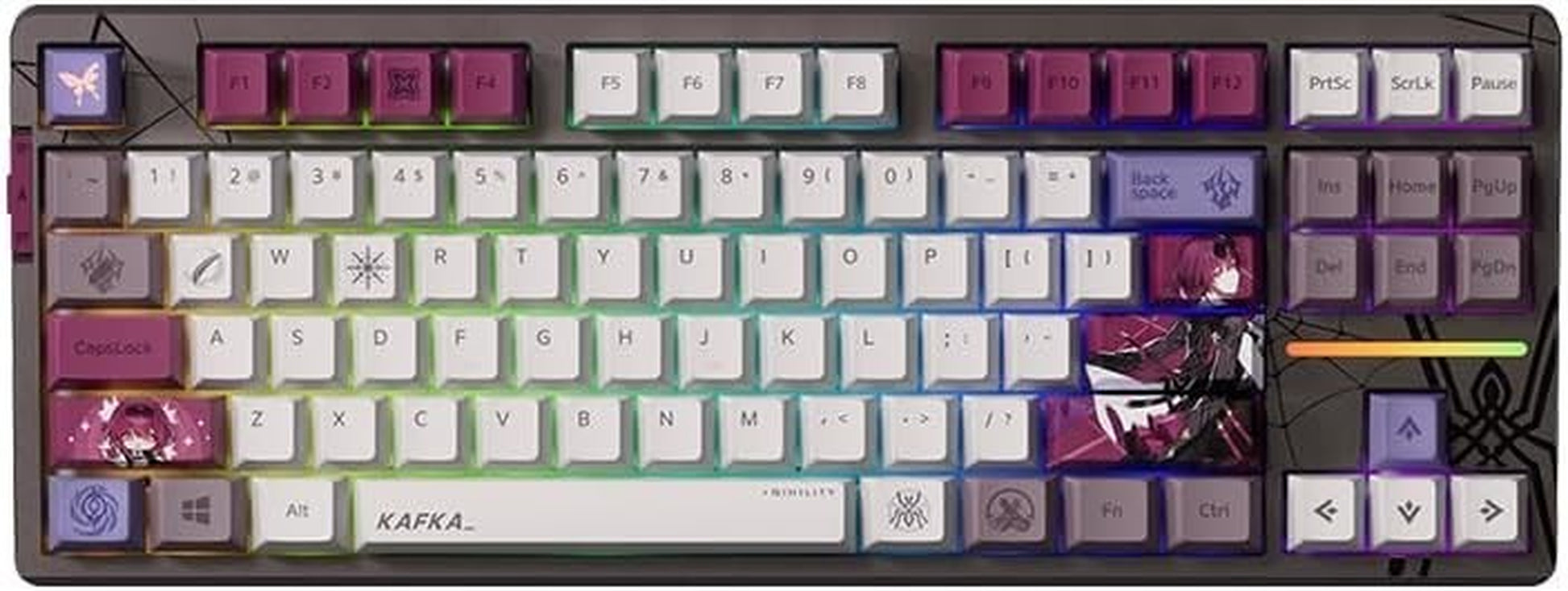 Honkai: Star Rail Acheron Backlight Mechanical Keyboard (87 Keys) -...