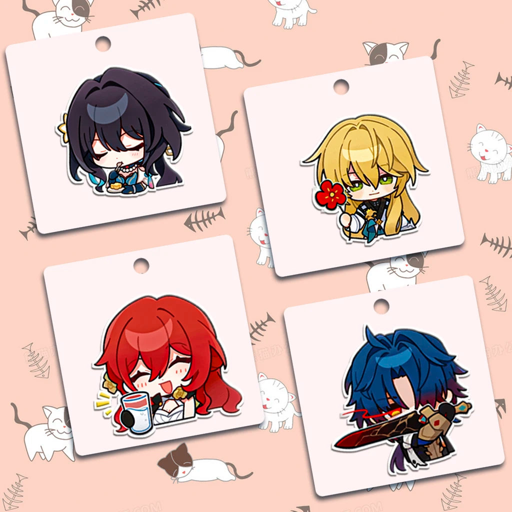 40 PCS Cute Honkai: Star Rail Stickers Decorative Water Bottle Computer Guitar Skateboard Bicycle Motorcycle Snowboard