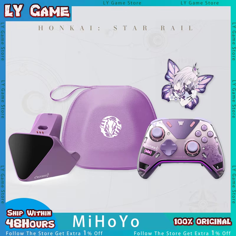 Original Mihoyo Honkai Star Rail Castorice APEX5 Wireless Bluetooth Gamepads Force Feedback Elite Gaming Controllers Custom