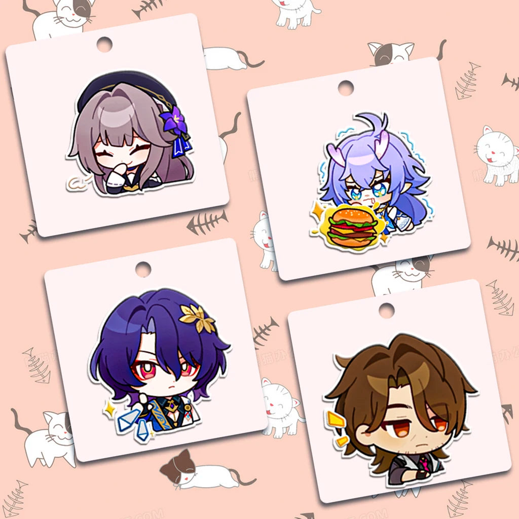 40 PCS Cute Honkai: Star Rail Stickers Decorative Water Bottle Computer Guitar Skateboard Bicycle Motorcycle Snowboard
