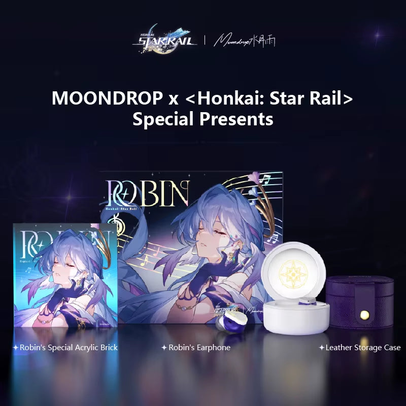 ROBIN Earphone Honkai Star Rail Robin'S Earphones TWS Hybrid Dynamic Driver + Planar Driver ANC TWS Earphones