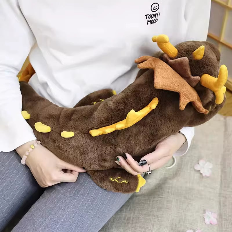 Gems of Comfort: Genshin Impact Morax Dragon Plush Pillow - Perfect for Cosplay and Cozy Adventures!