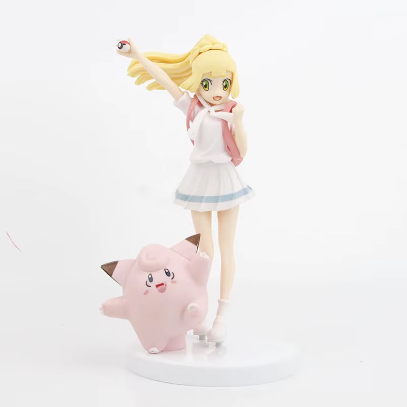 Lillie & Clefairy Anime Action Figure - 19CM Collectible Toy