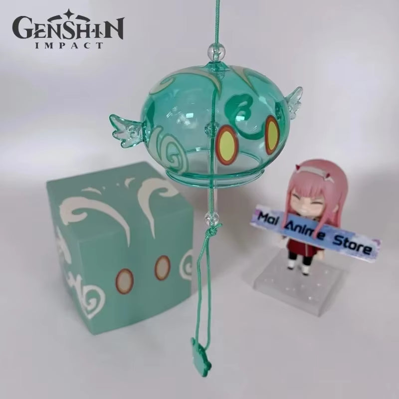 Genshin Slime Wind Chimes Anime Hanging Windy Bells Pendants Genshin Impact Slime Japanese Chimes Glass Cartoon House Decoration