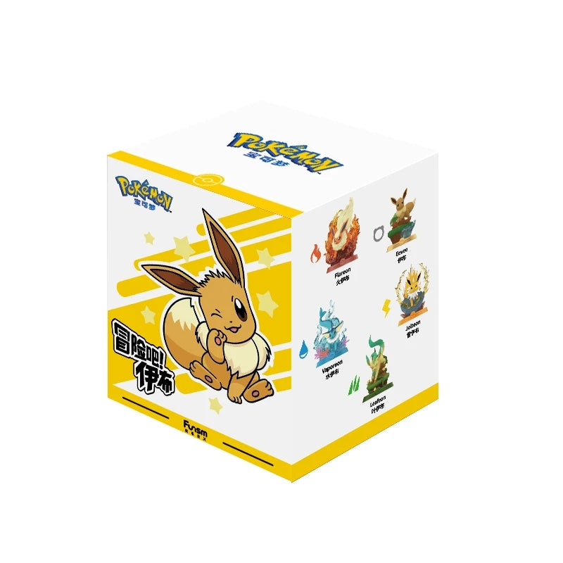 Collectible Anime Pokémon Adventure: Exclusive Eevee Family Suit Blind Box Action Figures - Flareon, Espeon, Sylveon Model Toy Gift