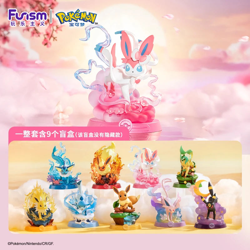 Collectible Anime Pokémon Adventure: Exclusive Eevee Family Suit Blind Box Action Figures - Flareon, Espeon, Sylveon Model Toy Gift