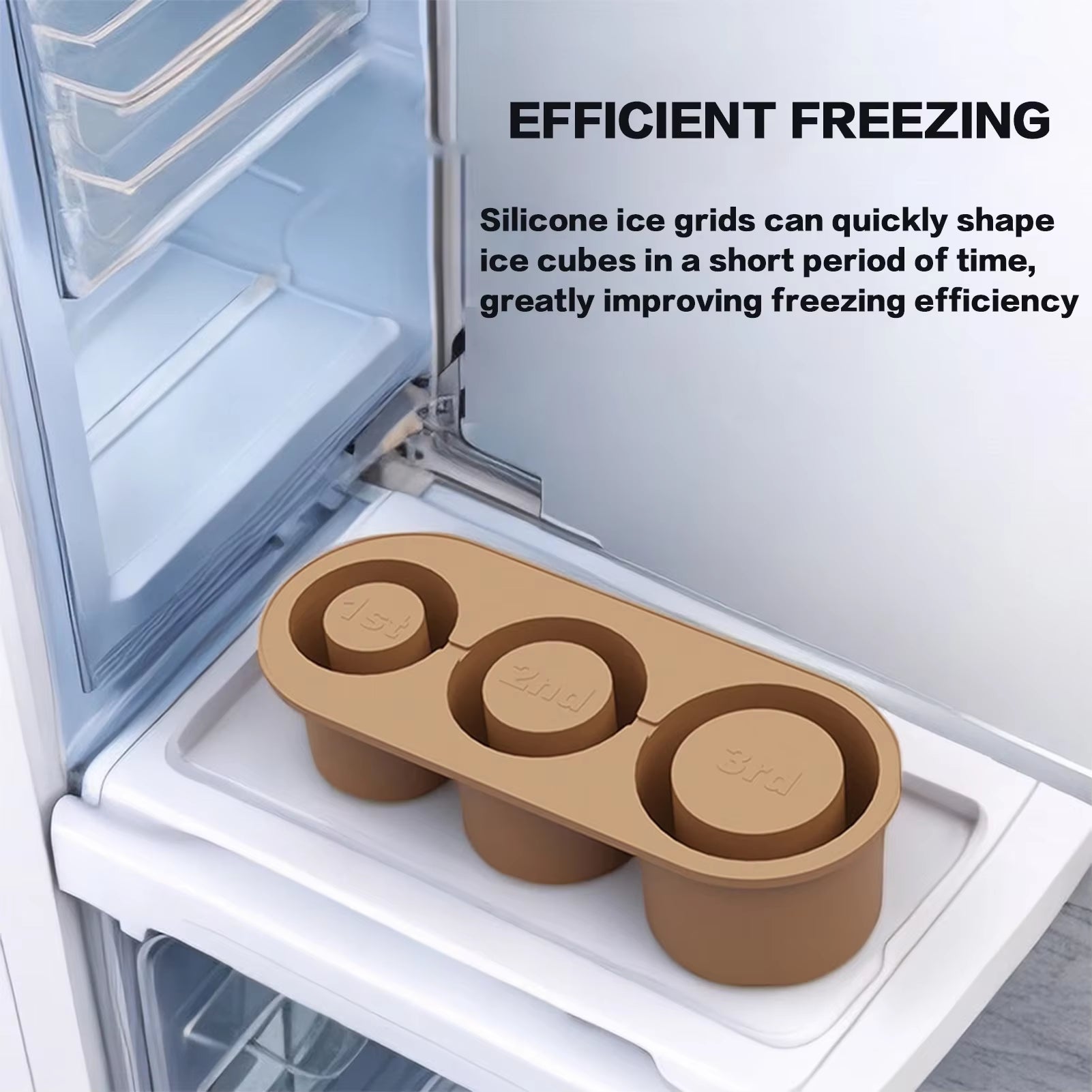Silicone Ice Cube Molds with Lid for 30/40 Oz Tumbler Cups for Water Mug Easy Fill and Release Ice Maker Ice Cube Tray