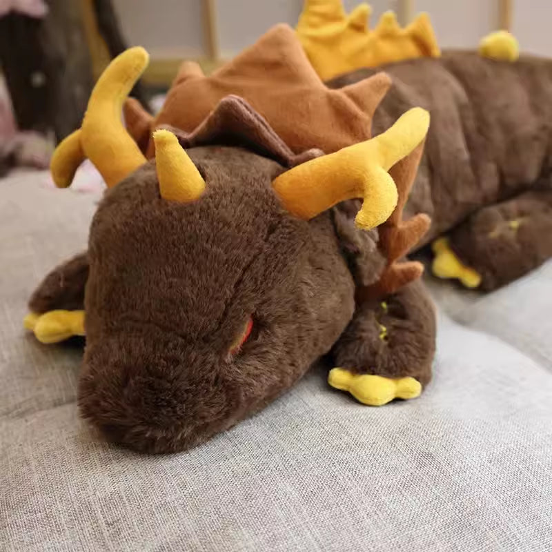 Gems of Comfort: Genshin Impact Morax Dragon Plush Pillow - Perfect for Cosplay and Cozy Adventures!