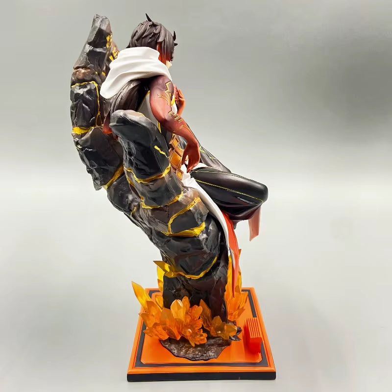 Genshin Impact Figure Zhongli 26Cm PVC Model Collection Simulation Statue Game Action Figurine Doll Holiday Gift for Children