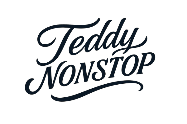 TeddyNONSTOP cursive script logo