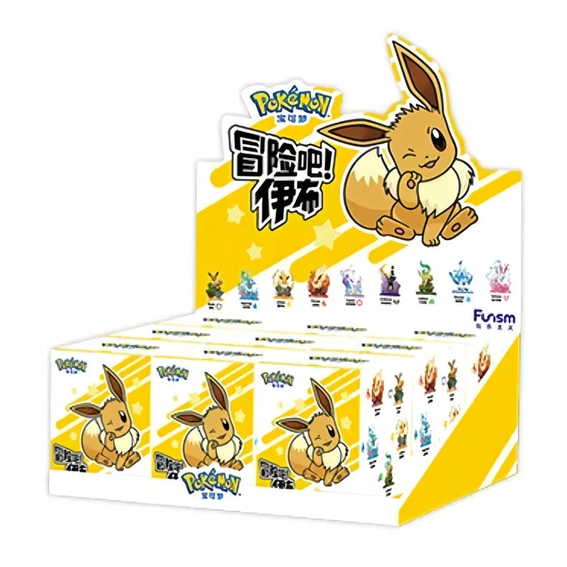 Collectible Anime Pokémon Adventure: Exclusive Eevee Family Suit Blind Box Action Figures - Flareon, Espeon, Sylveon Model Toy Gift