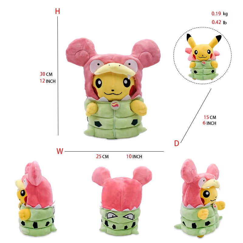 Adorable Eevee & Pikachu Cosplay Plush Toys - Collectible Stuffed Animal Dolls (20-30CM) Perfect Gift!